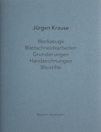 Juergen Krause: Werkzeuge, Blattschneidearbeit, Grundierungen, Handzeichnungen, Bleistifte